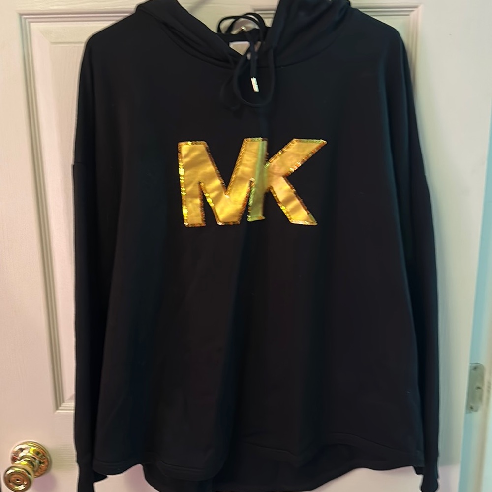 Gold n black mk hoodie